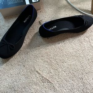 Brand new Rothys Black Ballet Flats. Size 10.